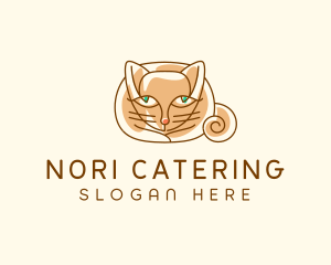 Siamese Cat Pet logo design