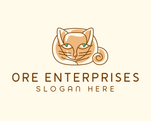 Siamese Cat Pet logo design