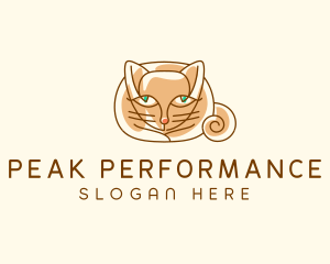 Siamese Cat Pet logo design