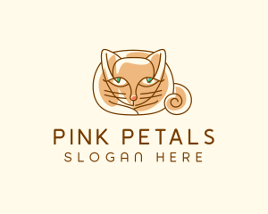 Siamese Cat Pet logo design