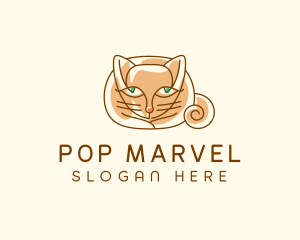 Siamese Cat Pet logo design