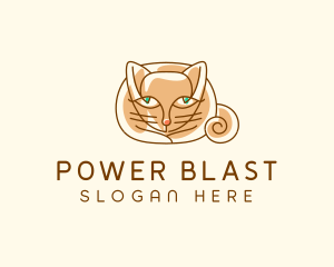 Siamese Cat Pet logo design