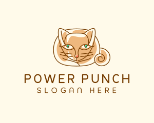 Siamese Cat Pet logo design