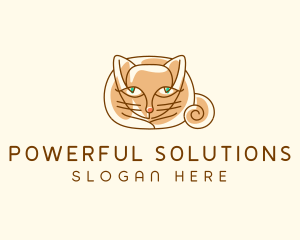 Siamese Cat Pet logo design