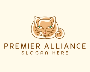 Siamese Cat Pet logo design