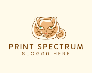 Siamese Cat Pet logo design