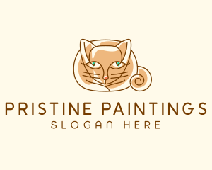 Siamese Cat Pet logo design