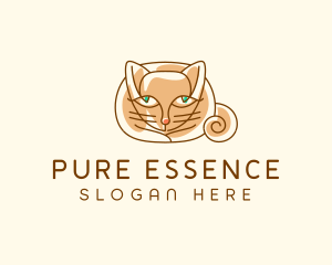 Siamese Cat Pet logo design