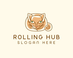 Siamese Cat Pet logo design