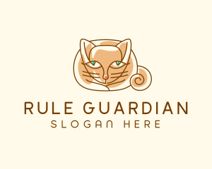 Siamese Cat Pet logo design