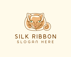 Siamese Cat Pet logo design