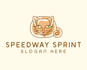 Siamese Cat Pet logo design