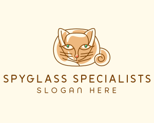 Siamese Cat Pet logo design