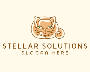 Siamese Cat Pet logo design