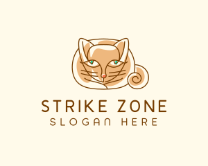 Siamese Cat Pet logo design