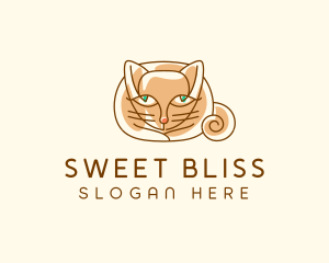 Siamese Cat Pet logo design