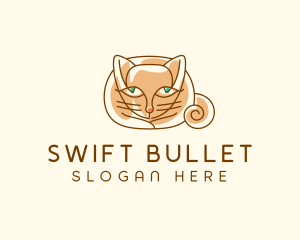 Siamese Cat Pet logo design