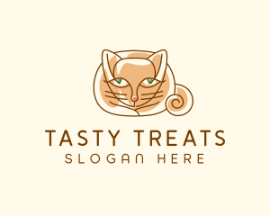 Siamese Cat Pet logo design