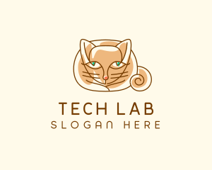 Siamese Cat Pet logo design