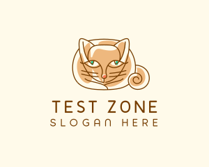 Siamese Cat Pet logo design