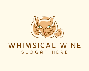 Siamese Cat Pet logo design