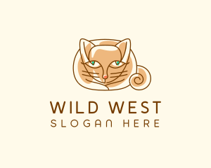 Siamese Cat Pet logo design