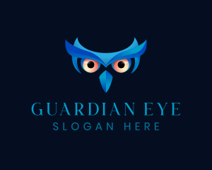 Nocturnal Owl Eyes logo design