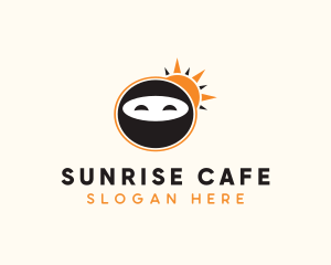 Sun Ninja Face logo