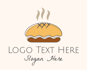 Sourdough - Hot Brown Pie logo design