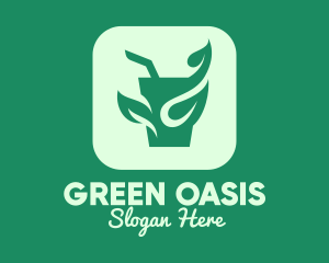 Organic Green Juice  logo design