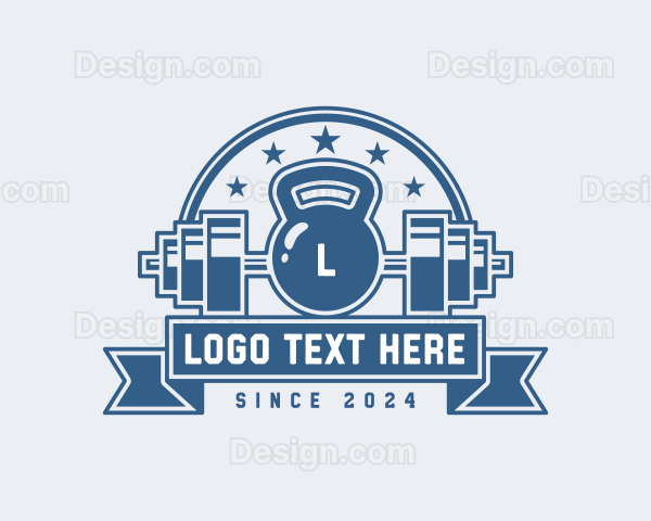 Gym Workout Weightlifting Logo