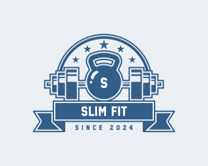 Gym Workout Weightlifting logo design