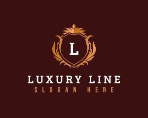 Luxury Crown Crest Shield logo design