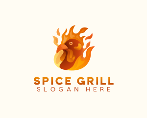 Chicken Barbeque Grill logo design