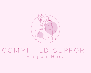 Wellness Beauty Woman Model logo design