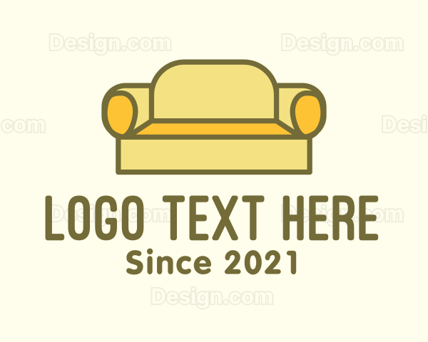 Yellow Sofa Couch Logo