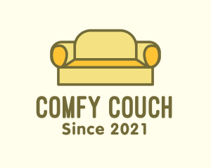 Yellow Sofa Couch logo design