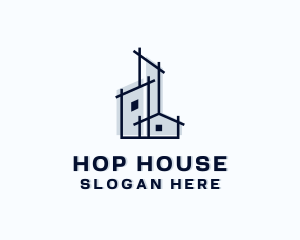 Architectural House Construction logo design