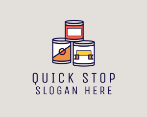 Canned Processed Food logo design