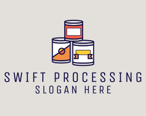 Canned Processed Food logo design