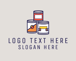 Food - Canned Processed Food logo design