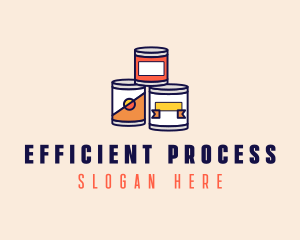 Canned Processed Food logo design