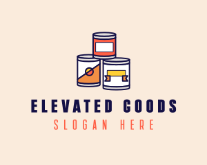 Canned Processed Food logo design