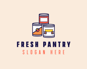 Canned Processed Food logo design