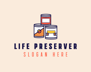 Canned Processed Food logo design