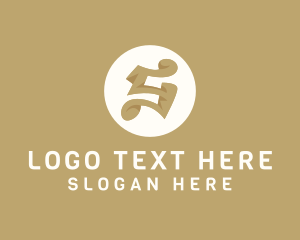 Elegant Brown Letter S logo