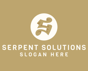 Elegant Brown Letter S logo design