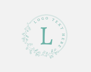 Organic Floral Wreath  logo