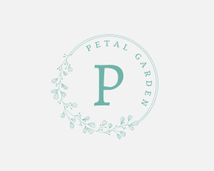 Organic Floral Wreath  logo design