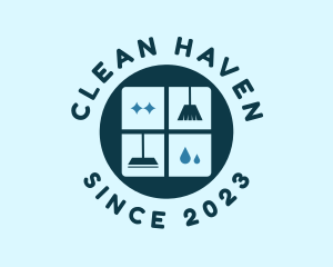 Clean Housekeeping Window logo design